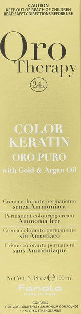 Fanola Oro Therapy Color Keratin 5.0 100 ml Naty Shop Haarfärbemittel 9.1 Hellblonde Asche
