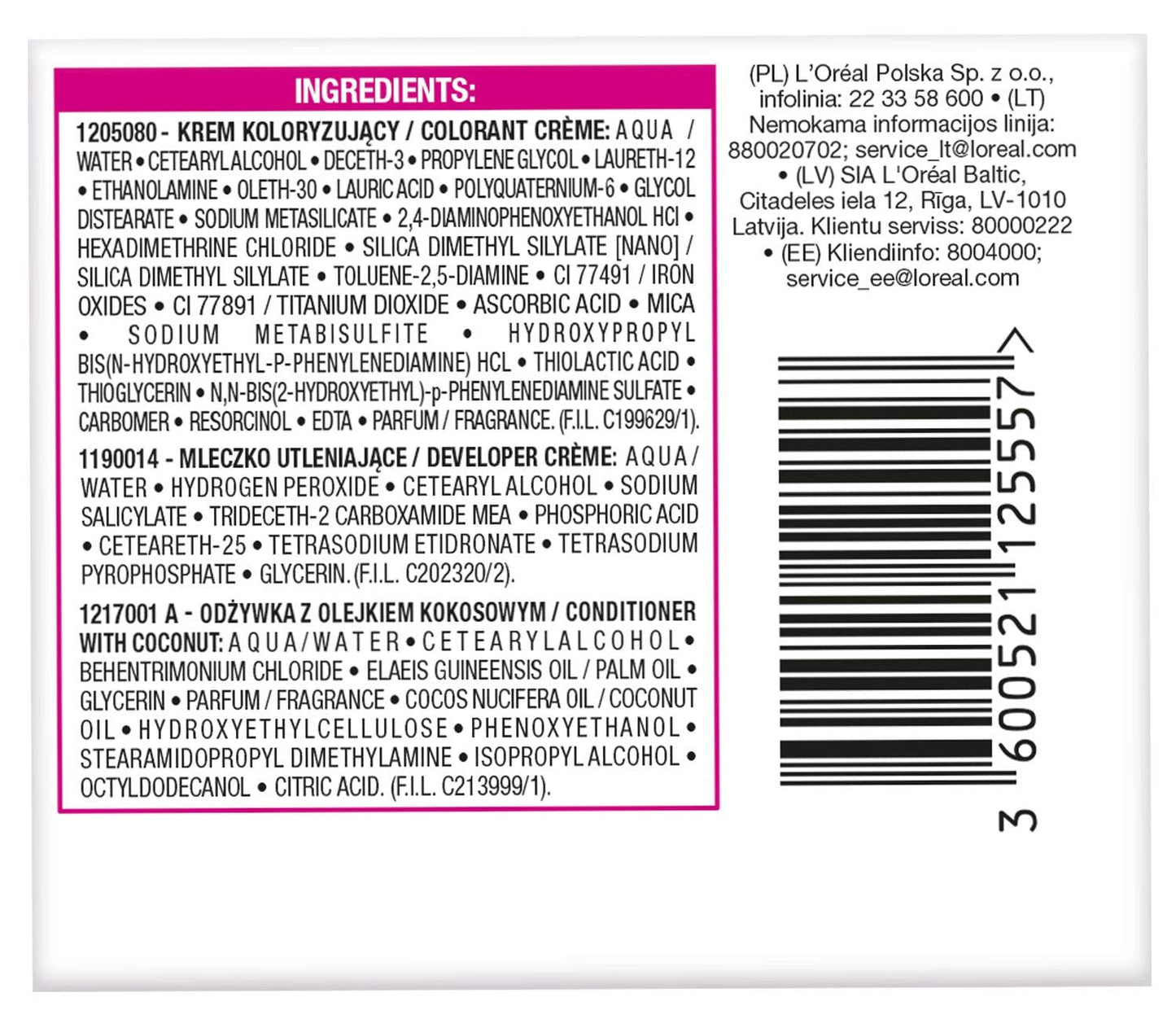 L'Oréal Paris Casting Crème Gloss 210 Haarfarbe – Marineblau-Schwarz-Haarfärbemittel Naty Shop