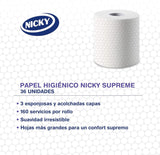 Supreme-Toilettenpapier, 42 Rollen, 3 Schichten, 160 Anwendungen pro Rolle, unwiderstehliche Glätte, leicht zu öffnende Verpackung, 100 % FSC-zertifiziertes Papier