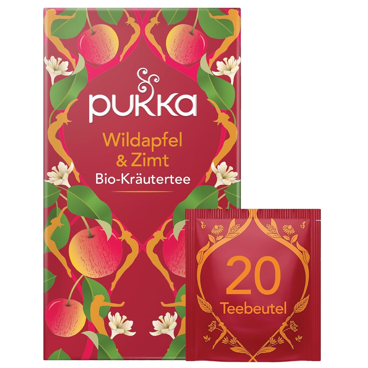 Pukka | Mischung aus aromatisierten Bio-Tees „Vanilla Chai“ | Zimt, Ingwer und Vanille | Tee zum Genuss mit natürlicher Süße | 1 Stück | 20 Teebeutel