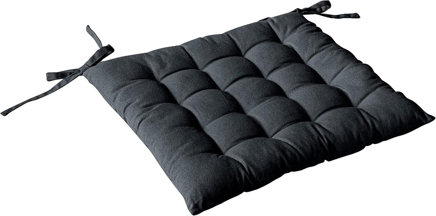 Steppdecke mit 4 Noppen, Jute, 90 x 190 cm, Ton, 2007AGCHLJT090190, 90 x 190 cm Steppdecken und Steppdecken Naty Shop Dunkelgrau