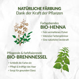 LOGONA Naturkosmetik Kräuter-Pflege-Haarfarbe, Bio-Henna-Pulver, vegane Haarfarbe für intensive Farbe und Glanz, Pflanzen-Haarfarbe in Kupferblond (Blond), 1 x 100 g Naty Shop Haarfarbe