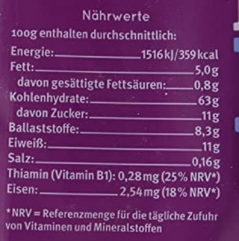 Hof Hafermüsli mit Beeren, glutenfrei (425 g) - Bio