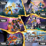 LEGO NINJAGO Arins Kampf-Mech, Ninja-Spielzeug für Kinder ab 4 Jahren. Mit Figuren. Inkl. Arin mit Mini-Katana, Actionfiguren und Mechs, kleines Geschenk für Jungen und Mädchen 71804 Bausets Besuchen Sie den LEGO-Store