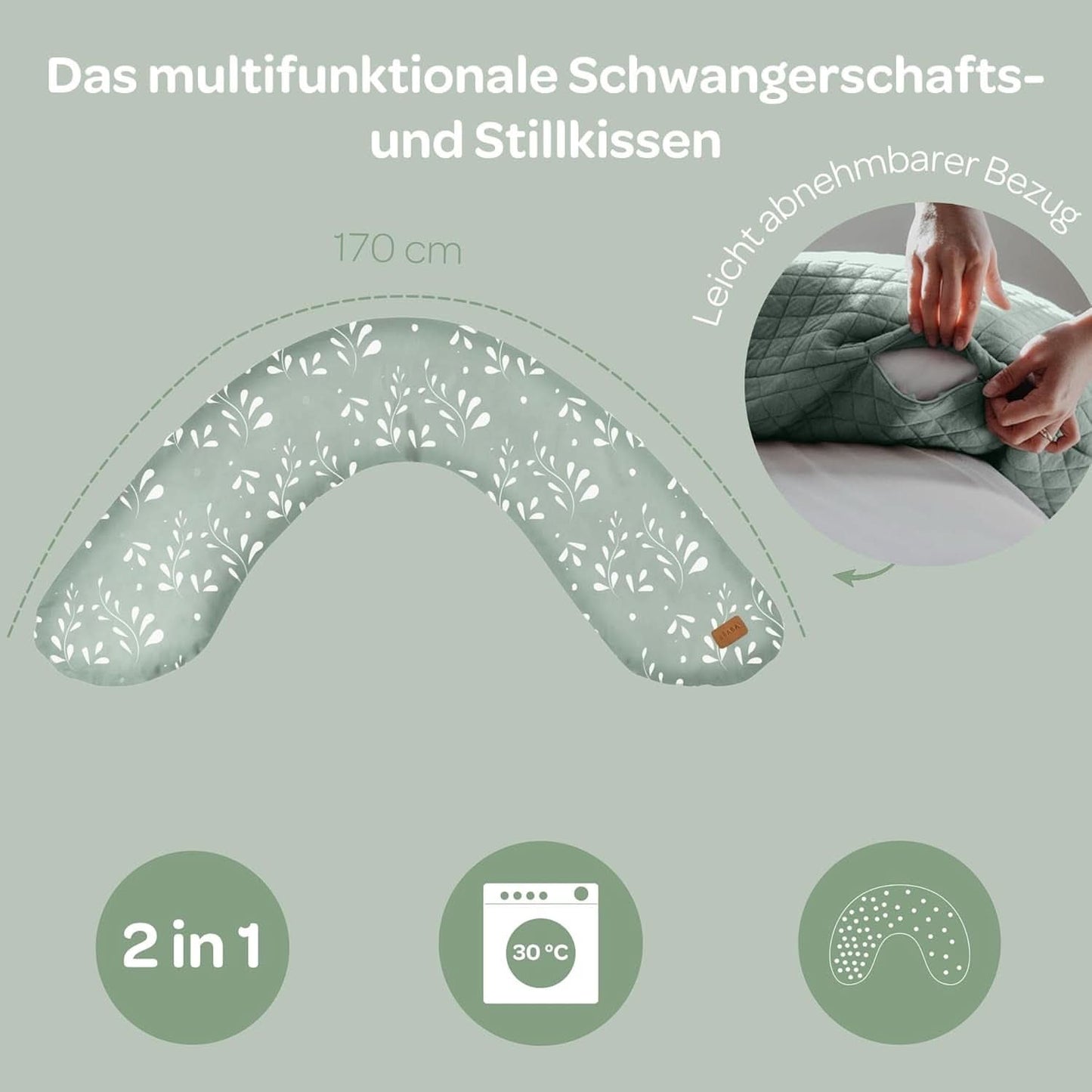 BÉABA, Big Flopsy, multifunktionales Stillkissen, Schlafen, Stillen, optimale Unterstützung, Entspannung, Komfort Zubehör Essen und Stillen Bebe Naty Shop