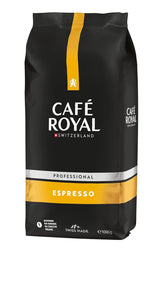 Café Royal Professional Line Espresso – Kaffeebohnen für automatische Espressomaschinen, intensiver Körper, intensive Röstung, Stärke 3/5, Rainforest Alliance, 1 kg