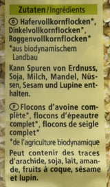 Bio 3-Korn Flocken, 500 g Getreide Naty Shop