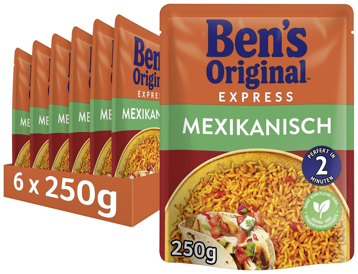 BEN'S ORIGINAL™ Mexikanischer Expressreis 6 x 220 g