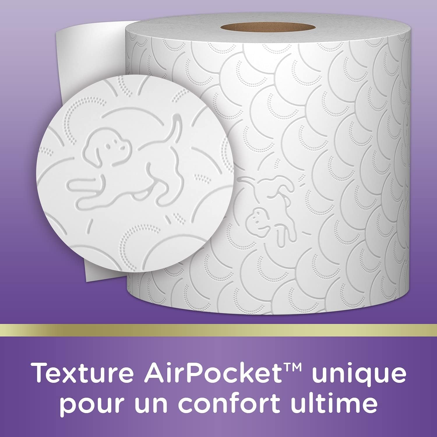 Gepolstertes Toilettenpapier (12 Packungen à 7 Rollen) – weich und bequem – umweltfreundlich – langlebig