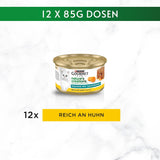 Gourmet Nature's Creations Heart Sauce Mousse Nassfutter für Katzen, reich an Huhn, 12er-Pack (12 x 85 g)
