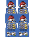 M&M's Erdnuss-Schokoladen-Großpackung, 24 x 45 g Schokoladen-Linsen mit Erdnussgeschmack, Schokoladengeschenk (1080 g), ideal als Leckerbissen zum Thema Fußball