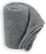 Weiche Decke | Kariert | Soft-Touch | 130 x 160 cm | Puderdecken und Steppdecken Naty Shop Perlgrau 130X160