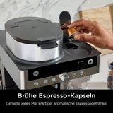 Ninja Prestige 2-in-1-Filterkaffeemaschine mit Kapseln und integriertem Milchaufschäumer, für Latte, Eiskaffee und Flat White, Schwarz CFN802EU