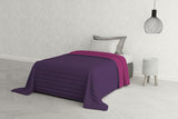 Italienische Bettwäsche Estivo Einzelbett, Leinen, Aqua, 170 x 270 cm Bettdecken und Steppdecken Naty Shop Viola/Fuchsia 170 x 270 cm