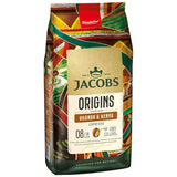 Jacobs Origins Kaffeebohnen aus Uganda und Kenia, vollmundiger Espresso mit würziger Note, Stärke 8/10, ganze Kaffeebohnen, 1 kg