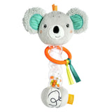 Fehn Regenmacher-Maus – Motorikspielzeug mit Glöckchen zum Greifen und Geräusche machen – Stock mit Glöckchen fördert spielerisch Sinne und Motorik – für Babys und Kleinkinder ab 0+ Monaten Babyspielzeug Naty Shop Koala