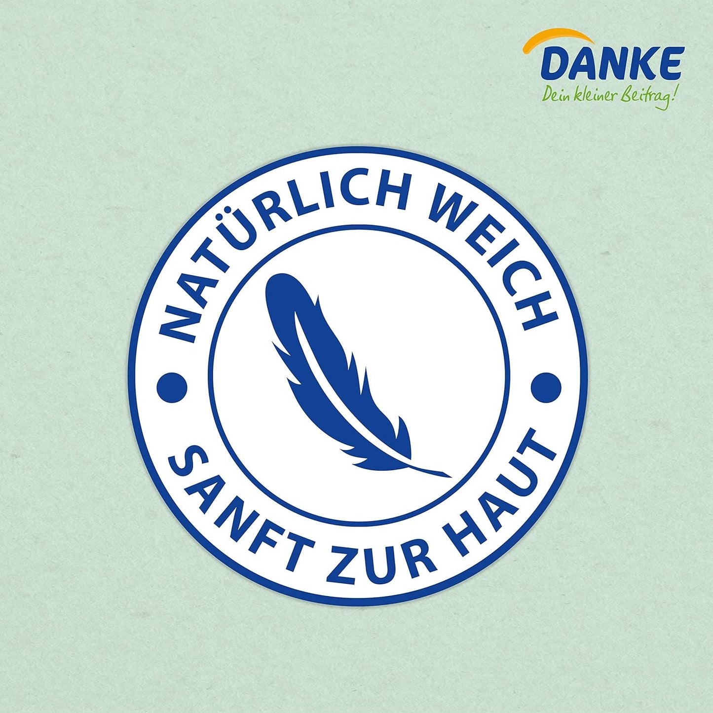 Toilettenpapier Danke 56 Stück, Rollen 7X8, 3 Lagen