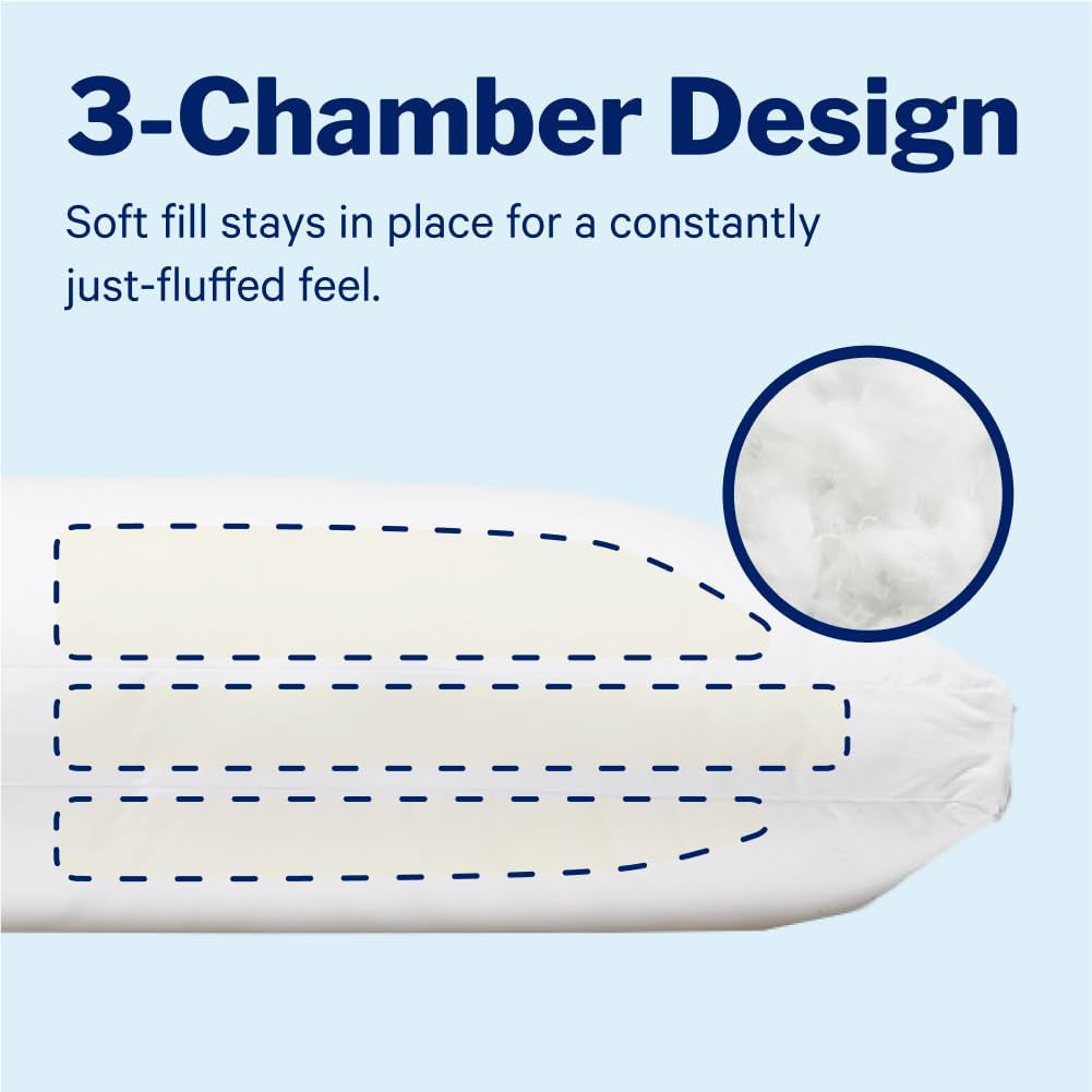 Casper Sleep Essential Kissen zum Schlafen, Kingsize, Weiß Naty Shop Standardkissen