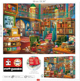 Educa - Puzzle mit 1000 Teilen für Erwachsene | Bibliothek. Abmessungen: 68 x 48 cm. Inklusive Fixpuzzle-Puzzlekleber. Seit 14 Jahren (19925) Puzzle Naty Shop