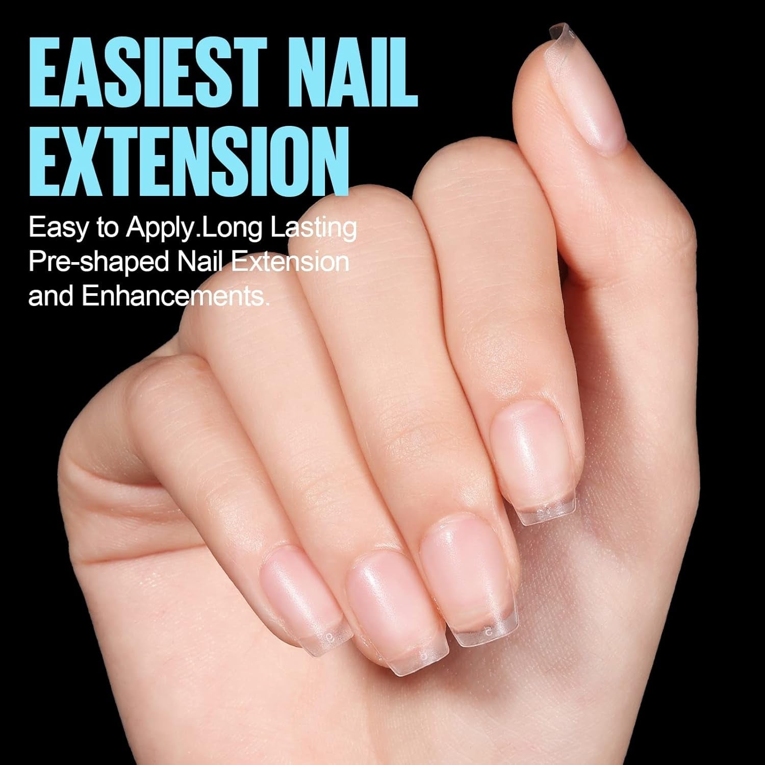 TOMICCA Sargspitzen, ultrakurze Nagelspitzen – Nagelspitzen, weiche Gel-Spitzen, vollständige Abdeckung, vorgeformte matte künstliche Nagelspitzen, Gel-Nagelspitzen – 360 Stück, 15 Größen