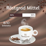 Spetema Kaffeebohnen Ragazzi Espresso Bar – 50 % Arabica & 50 % Robusta, Intensität 8/10, Mittlere Röstung, Zartes Aroma & Dichtes Geschmackserlebnis, 1 kg.