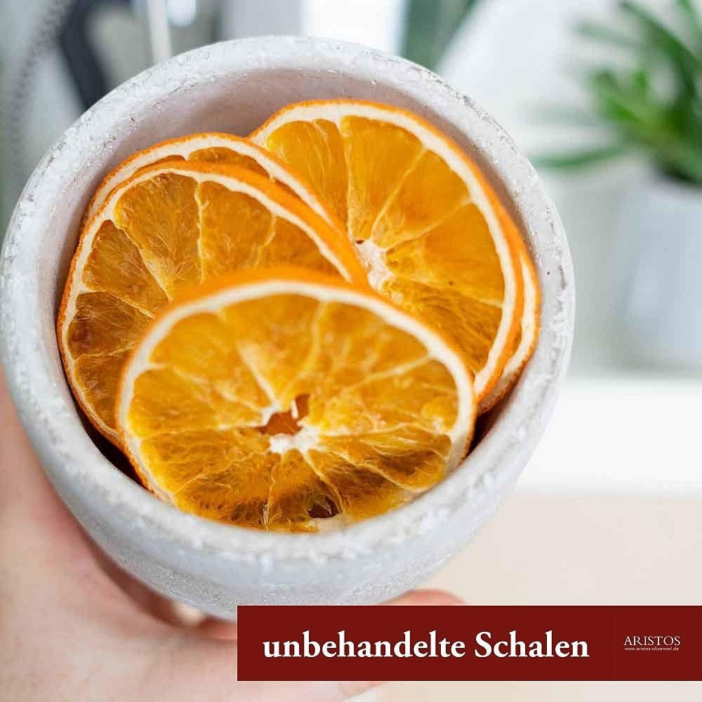 Trockenfruchtscheiben – Orangenscheiben für Cocktails und kalten Tee, Tee, Glühwein oder Fruchtsaft und Punsch für Kinder. Dehydrierte Produkte Naty Shop