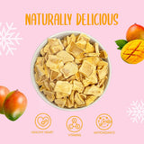 Gefriergetrocknete Mangoscheiben 100g - gefriergetrocknete Mangochips - gefriergetrocknete Trockenfrüchte - gefriergetrocknete Früchte, getrocknete Mango zur Dekoration, Snacks, Smoothies, Desserts Dehydrierte Produkte Naty Shop