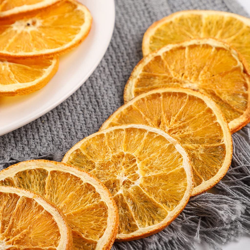 Getrocknete Orangenscheiben, 250g Natürliche Orangenscheiben Getrocknete Dekorationen, getrocknete Orangenscheiben für Weihnachtsdekorationen, Adventskranz, Seife, Obstscheiben Getrocknete Produkte Naty Shop