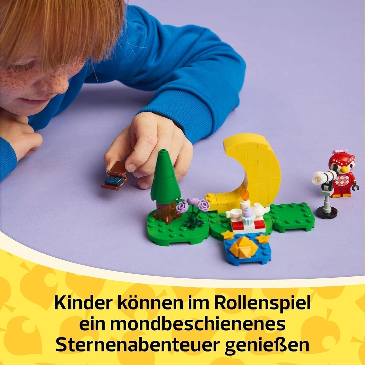 LEGO Animal Crossing Stargazing mit Euphemia, Bauset für Kinder, fantasievolles Rollenspiel-Videospielset, Spielzeug für 6-jährige Mädchen und Jungen, Figur Tierspielzeug 77053 Bausets Besuchen Sie den LEGO-Store