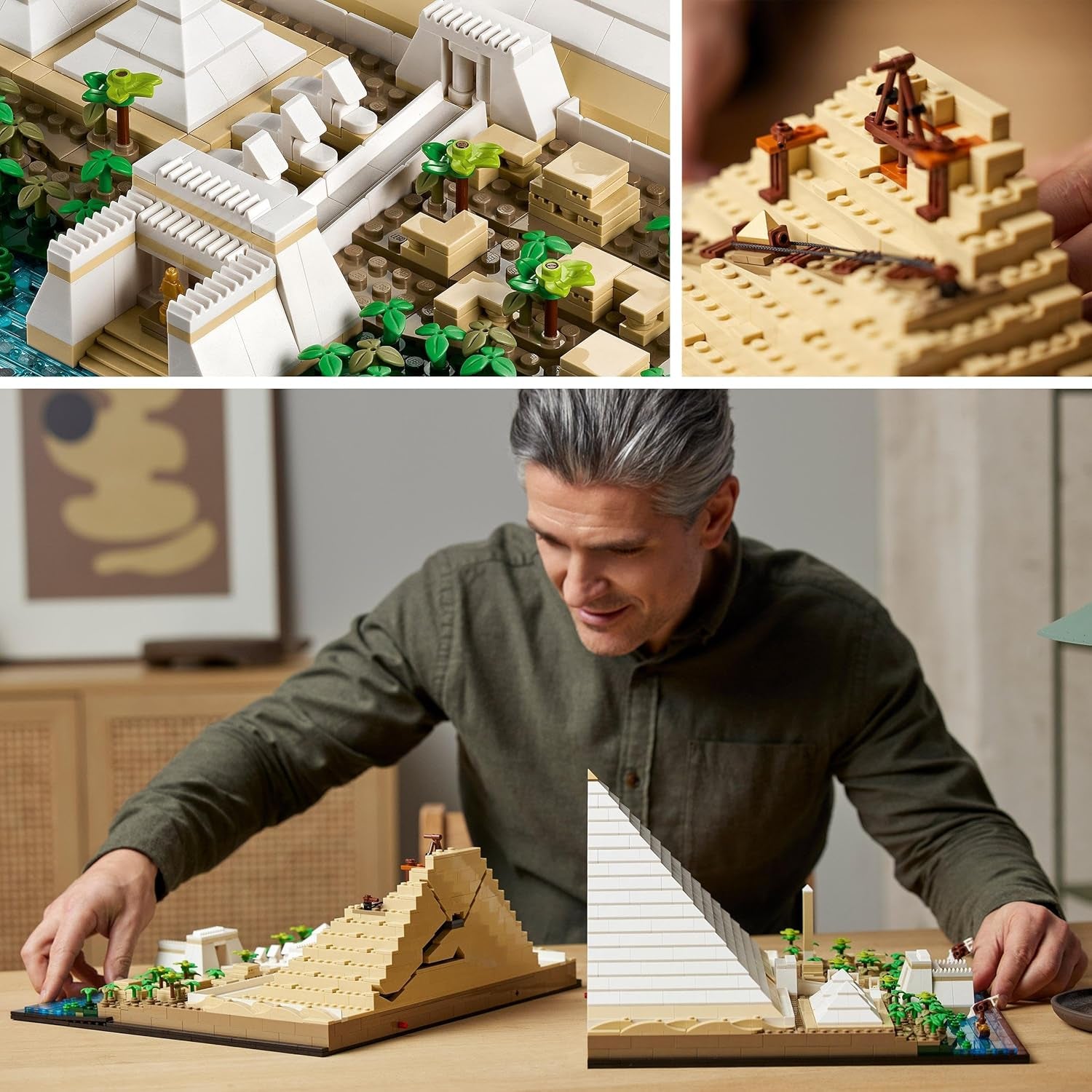 LEGO 21058 Architecture The Pyramid of Cheops Building Kit for Craft as a Creative Hobby, Gift Idea for Adults, Men, Women, Mother, Father, Creative Activity, Famous Landmarks Collection Building Sets Besuchen Sie den LEGO-Store