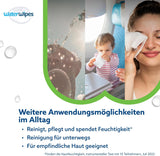 WaterWipes Sensitive+ Hydrating Boost Feuchttücher, feuchtigkeitsspendende Tücher, 360 Stück (6er-Pack), 3-in-1-Reinigung, Pflege, Hydratation, 99 % Aloe-Vera-Wasser, parfümfreie Babytücher