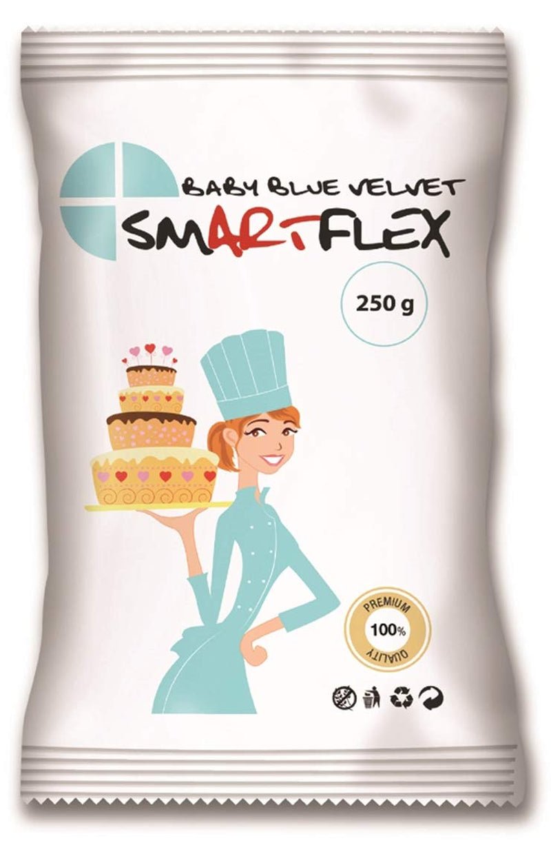 Baby Blue Velvet Fondant, 250 g Naty Shop Default Title Zuckerpaste
