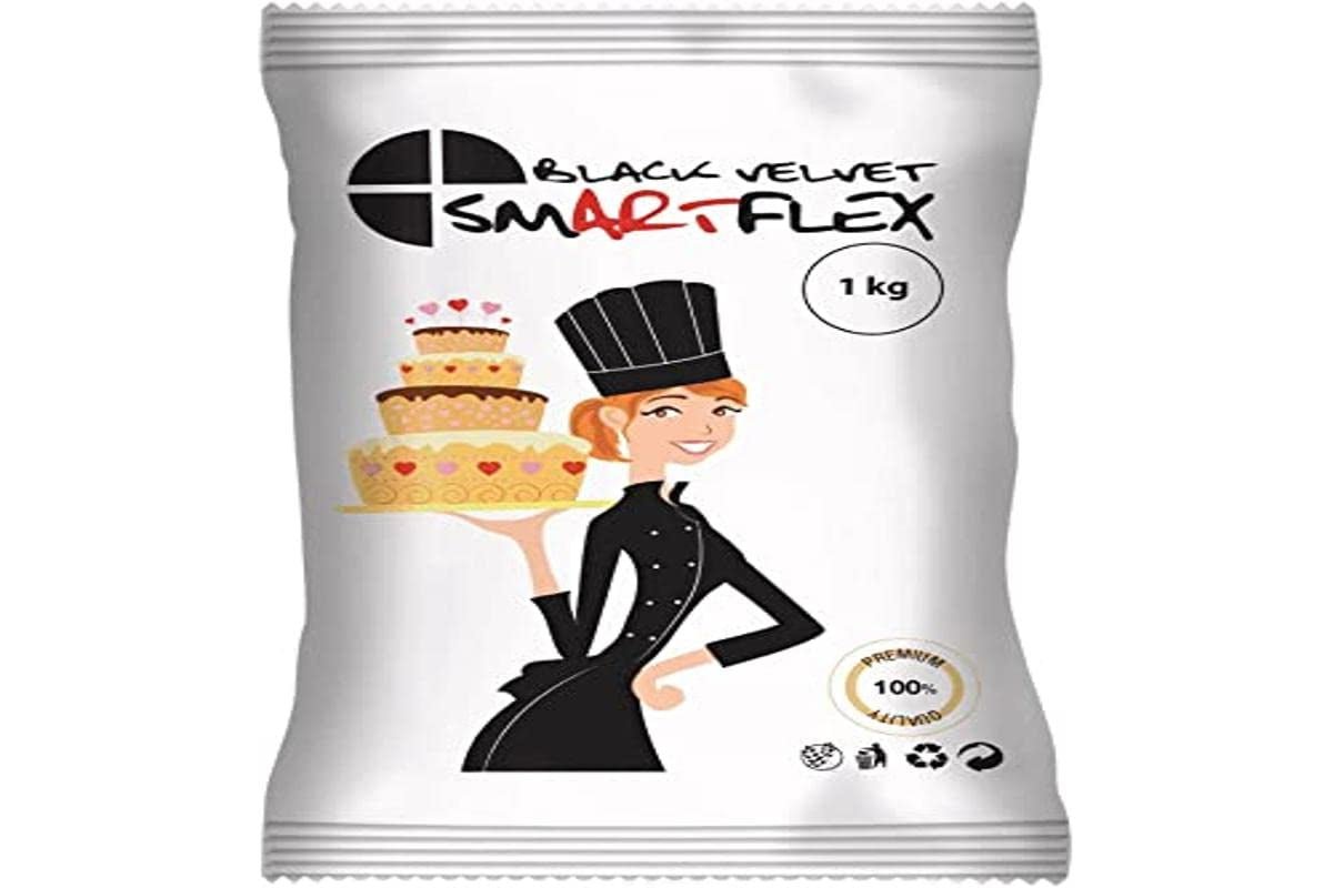 Black Velvet Fondant, 1 kg Naty Shop Default Title Zuckerpaste