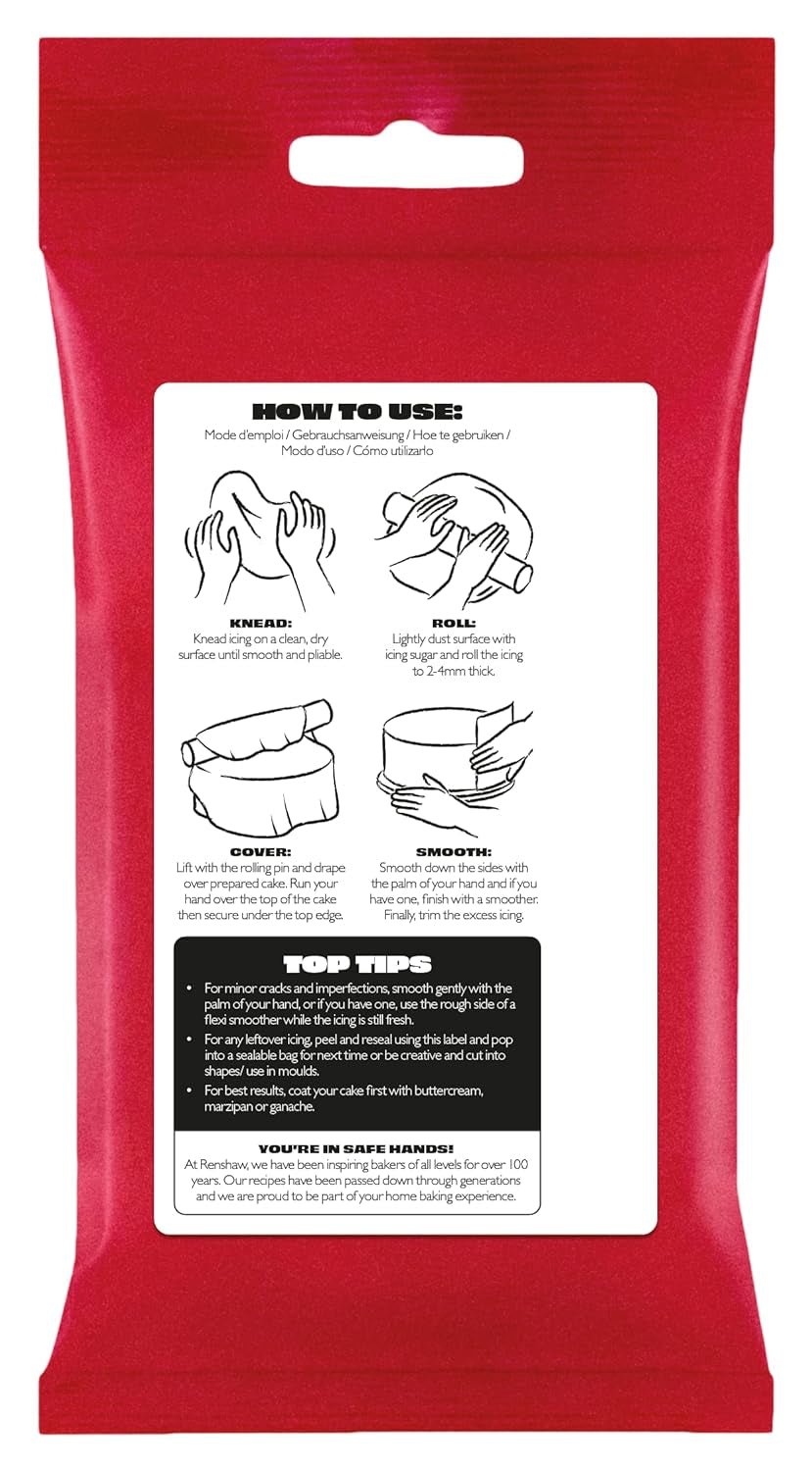 Schwarzer Fondant 1 kg – fertig zum Ausrollen, perfekt zum Bedecken und Dekorieren von Kuchen, Cupcakes und Keksen – schwarz – 1 kg Zuckerpaste Naty Shop