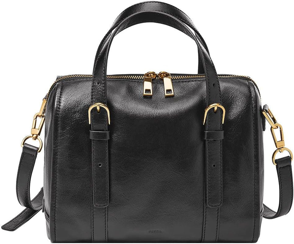 Fossil Carlie Satchel Damentaschen Naty Shop Schwarz