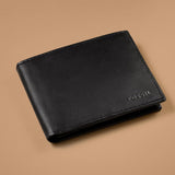 Fossil Herren Derrick Bifold Leder RFID-blockierende Flip-ID-Fenster-Geldbörse Men Naty Shop