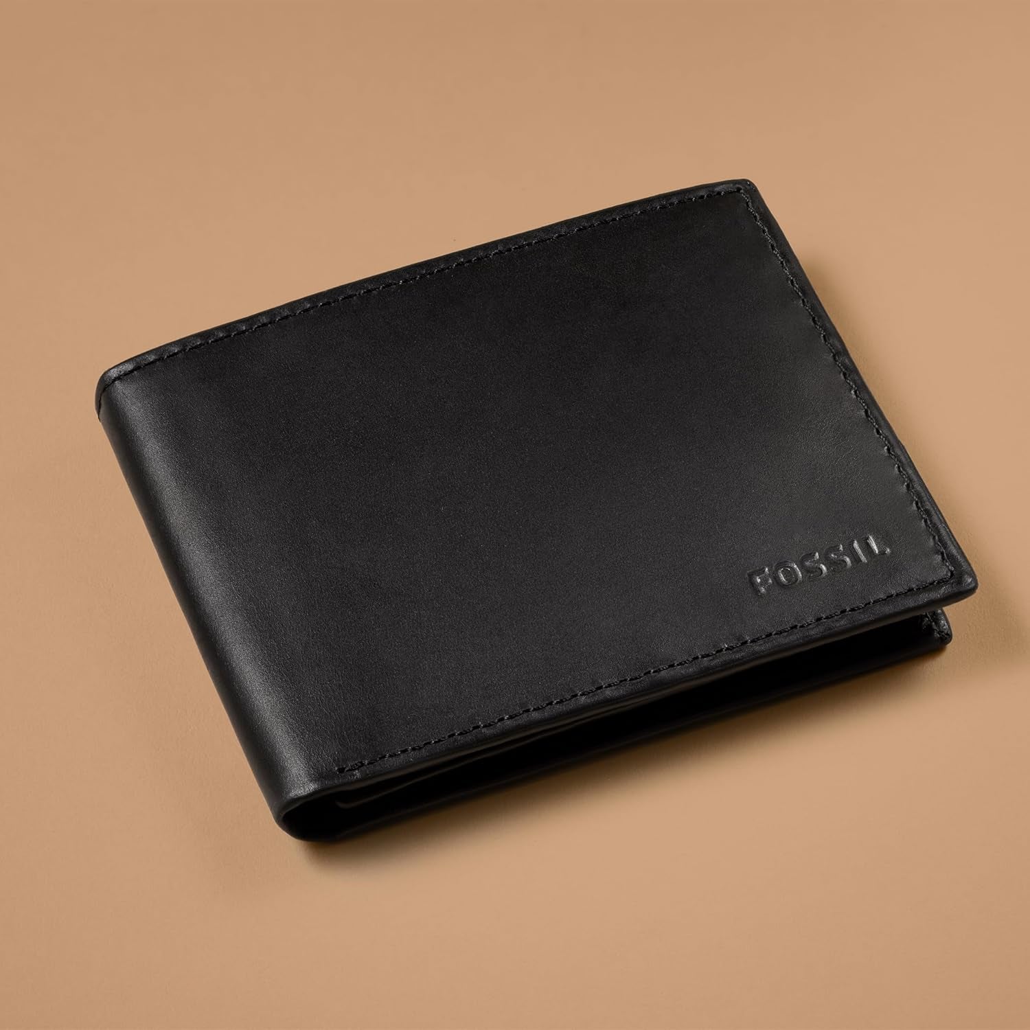 Fossil Herren Derrick Bifold Leder RFID-blockierende Flip-ID-Fenster-Geldbörse Men Naty Shop