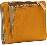 Fossil Ladies Logan Yellow Leather Bifold Wallet, SL7829763 Damenbrieftasche Naty Shop
