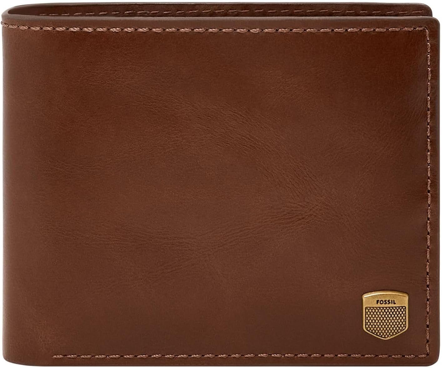 Fossil Herren Hayes Card Case Bifold Wallet Men Naty Shop Karamellbraun