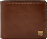 Fossil Herren Hayes Card Case Bifold Wallet Men Naty Shop Karamellbraun