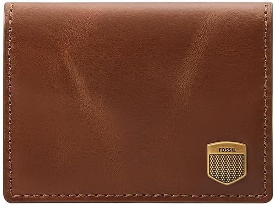 Fossil Herren Hayes Card Case Bifold Wallet Men Naty Shop Hellbraun