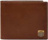 Fossil Herren Hayes Card Case Bifold Wallet Men Naty Shop Erdnussbraun