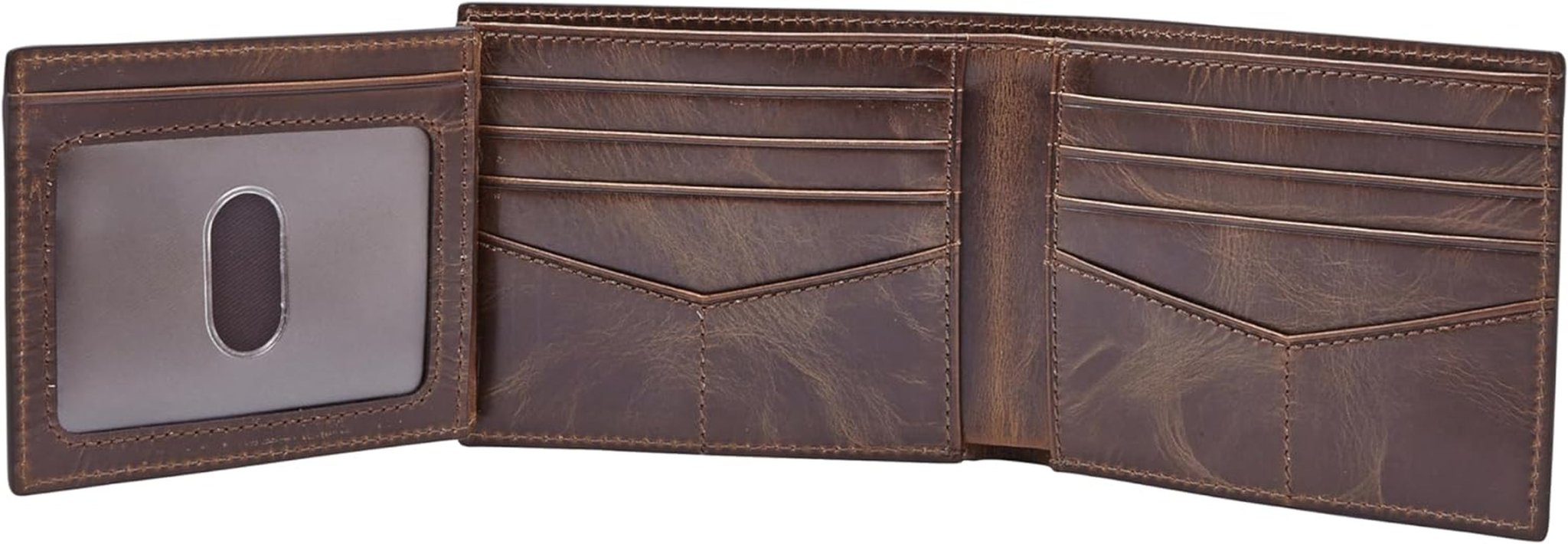 Fossil Herren-Geldbörse mit RFID-Flip-Top, Reisezubehör, faltbare Geldbörse, Herren-Geldbörse, Naty Shop