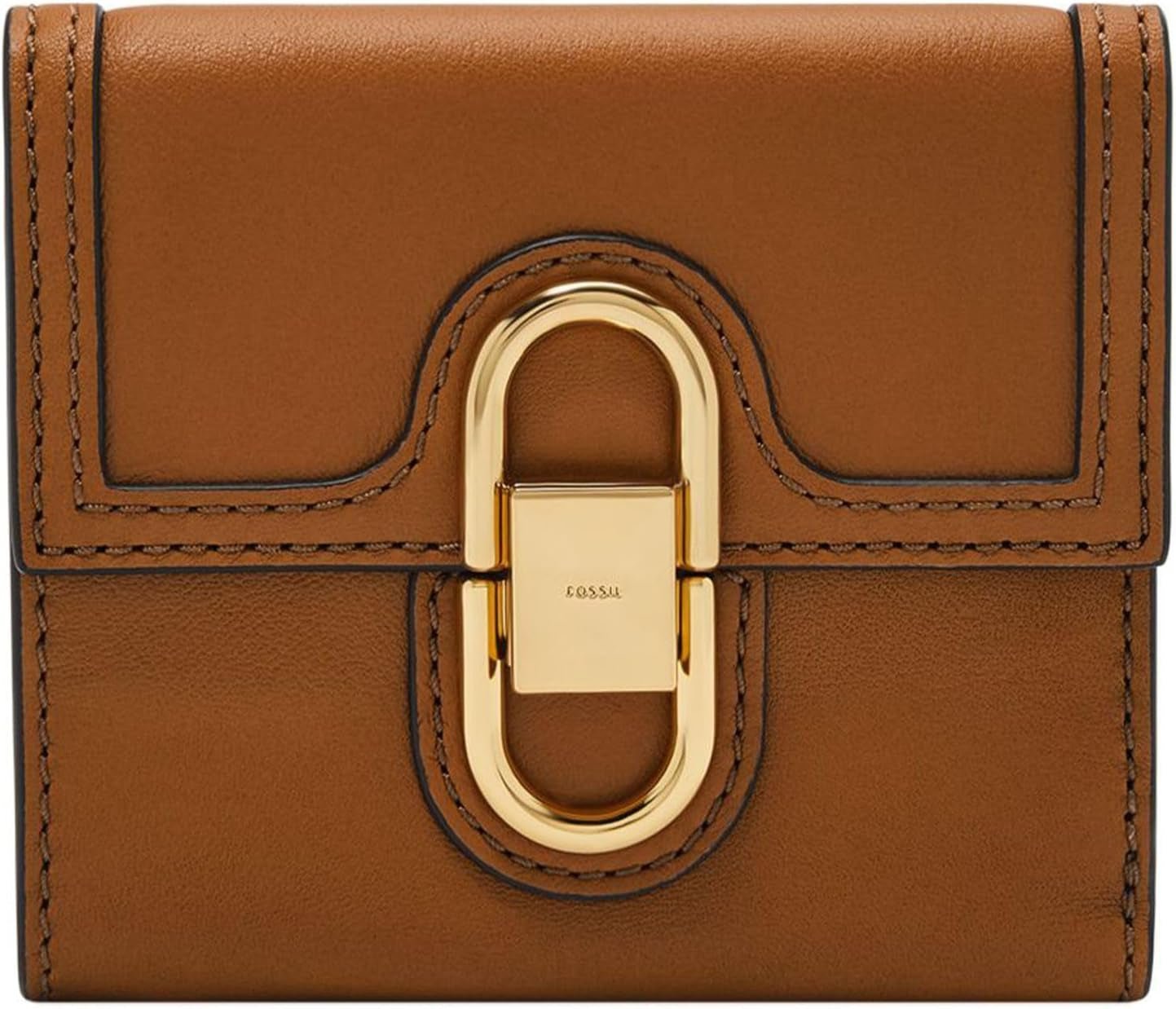 Fossil Damen Avondale Leather Trifold SL8292216 Geldbörse Damen Naty Shop Braun 10,8 cm L x 1,3 cm B x 10,2 cm H