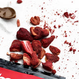 Gefriergetrocknete Früchte BAM, 40 Gramm, natürliche Früchte, perfekte Desserts, reichhaltiger Geschmack (Erdbeere). Dehydrierte Produkte Naty Shop