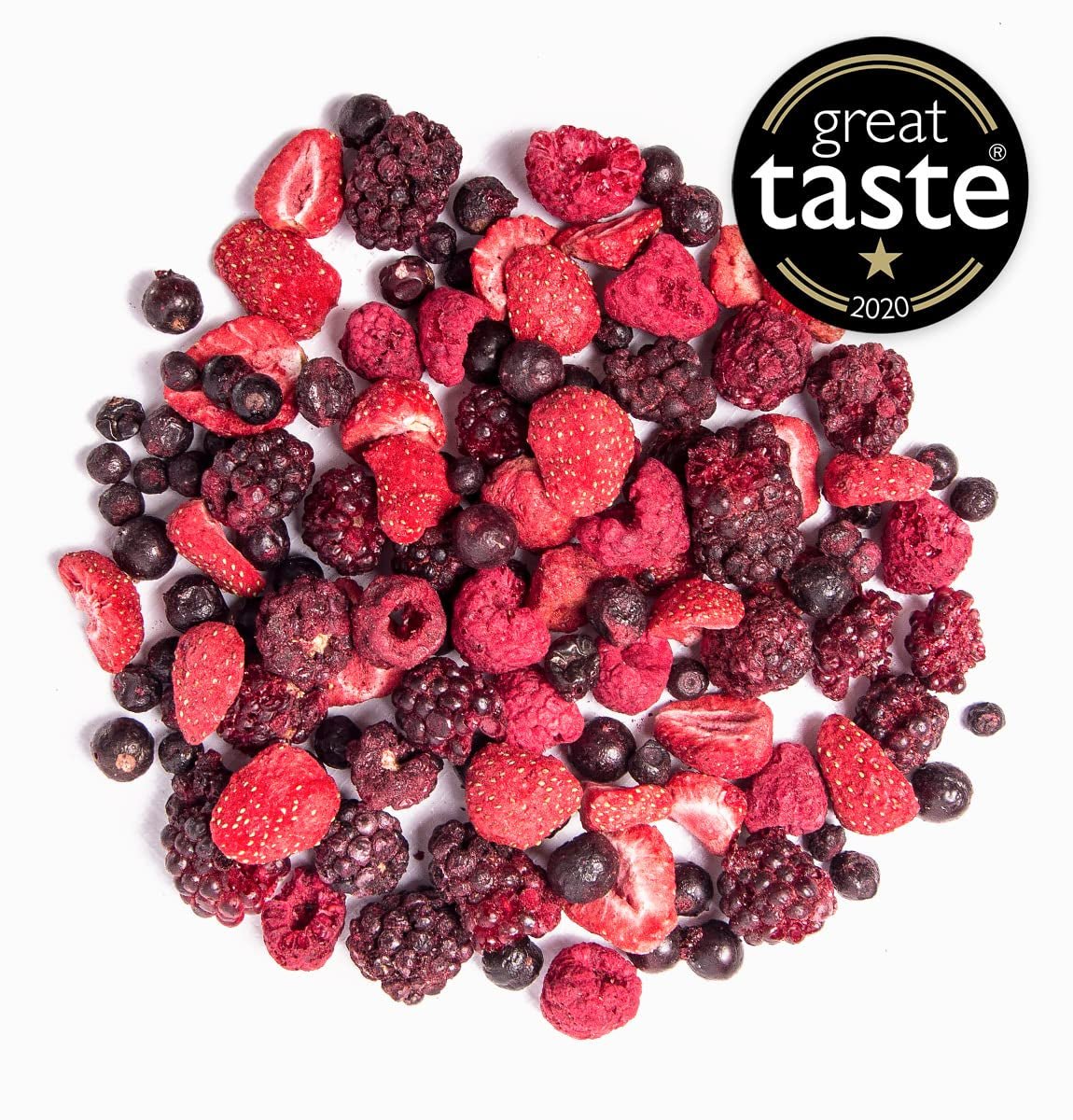 Gefriergetrocknete Früchte BRIX | Natürliche Mischung aus Trockenfrüchten 80 g | Great Taste Award für Trockenfrüchte | GVO-frei, glutenfrei, vegan, ohne Vitamine. Naty Shop dehydrierte Produkte