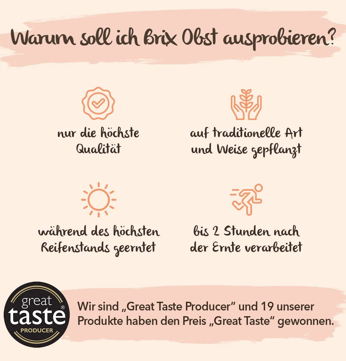 Gefriergetrocknete Früchte BRIX | Natürliche, trockene Mischung aus tropischen Früchten 80 g | Great Taste Award für Trockenfrüchte | GVO-frei, glutenfrei, vegan, Vitamine bleiben erhalten. Dehydrierte Produkte von Naty Shop