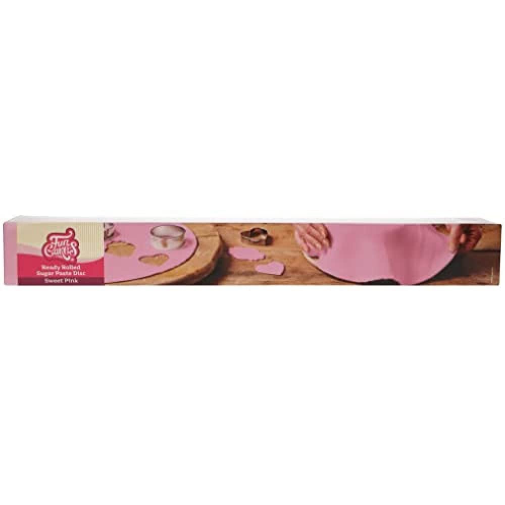 FunCakes Spring Greens Rollfondant-Scheibe: Köstlicher Vanillegeschmack, vorgerollt, einfach zu verwenden, perfekt zum Dekorieren von Kuchen, 430 g Naty Shop Sweet Pink Sugarpaste