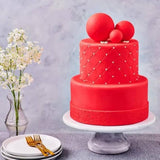 FunCakes feuerroter laminierter Fondant: einfach zu verwenden, glatt, flexibel, weich und biegsam, perfekt zum Dekorieren von Kuchen, Halal-, koscher- und glutenfrei, 1 kg (1 Packung) Naty Shop Zuckerpaste