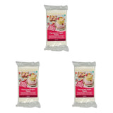 FunCakes Fondant mit Zitronengeschmack: Köstlicher Geschmack, glatte Textur, leicht zu verteilen, gerollter Fondant, perfekt für Kuchen, Cupcakes und Kekse. Halal, koscher und glutenfrei. 250 g (3er-Packung) Naty Shop Zuckerpaste 250 g (3er-Packung) Zitrone